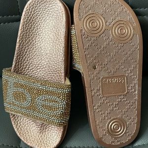 Girl Rhinestone small size(11/12) slide sandal